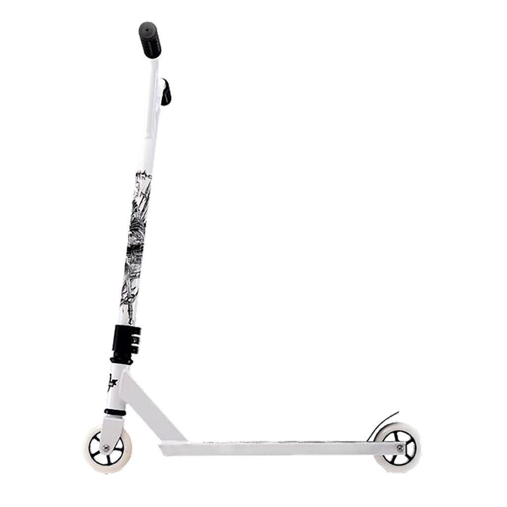Street Surfing Torpedo Armour Aluminium Scooter White/Black - Freestyle Trick Scooter