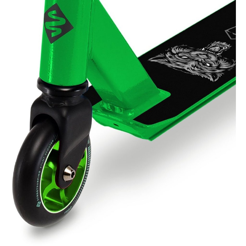 Street Surfing Stunt Scooter Torpedo Hunt Groen/Zwart