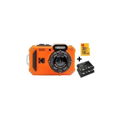 Kodak Digitalkamera 15 Megapixel Opt. Zoom 4 x Orange inkl. Akku Blitzgeraet (WPZ2OG6) afbeelding 1