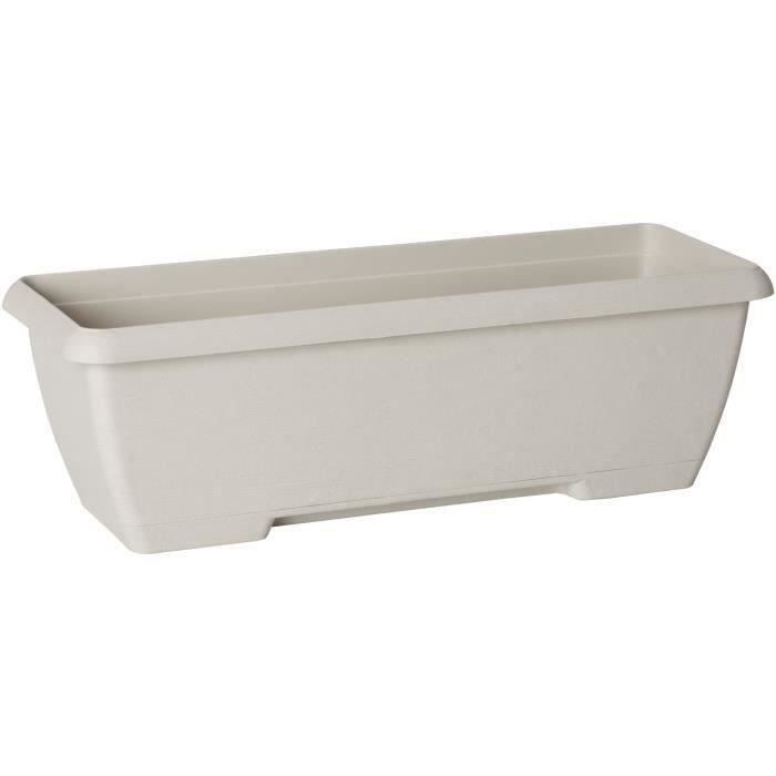 GARDEN ID Planter - Teramo - White 60 cm - Integrated Water Reservoir - Recycled