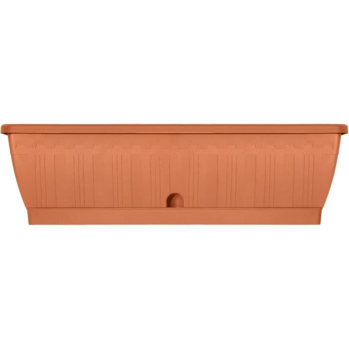 GARDEN ID Planter - Terraflor 60 cm - Terra - Water reservoir - Recycled polypropylene