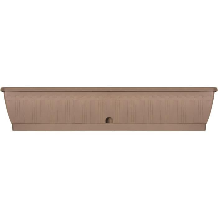 GARDEN ID Planter - Terraflor - Taupe 100 cm - Water Reservoir - 100% Recycled