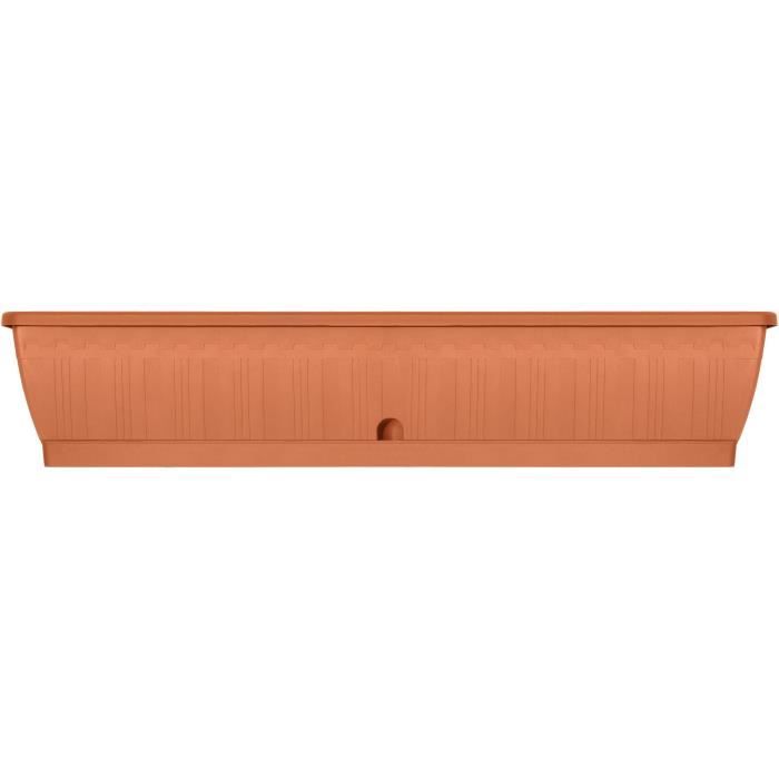 GARDEN ID Terraflor Planter - 100 cm - Sturdy - Water Reservoir - Recycled & 100% Recyclable
