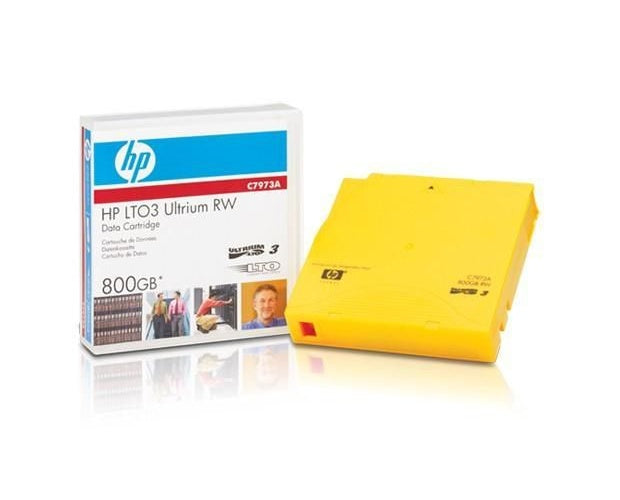 Hewlett Packard Enterprise HPE Ultrium RW Data Cartridge - LTO Ultrium 3 - 400GB / 800GB - Gold - für ProLiant DL360p Gen8, StorageWorks SB1760, StorageWorks 1/8 G2 Tape Autoloader (C7973A) afbeelding 1