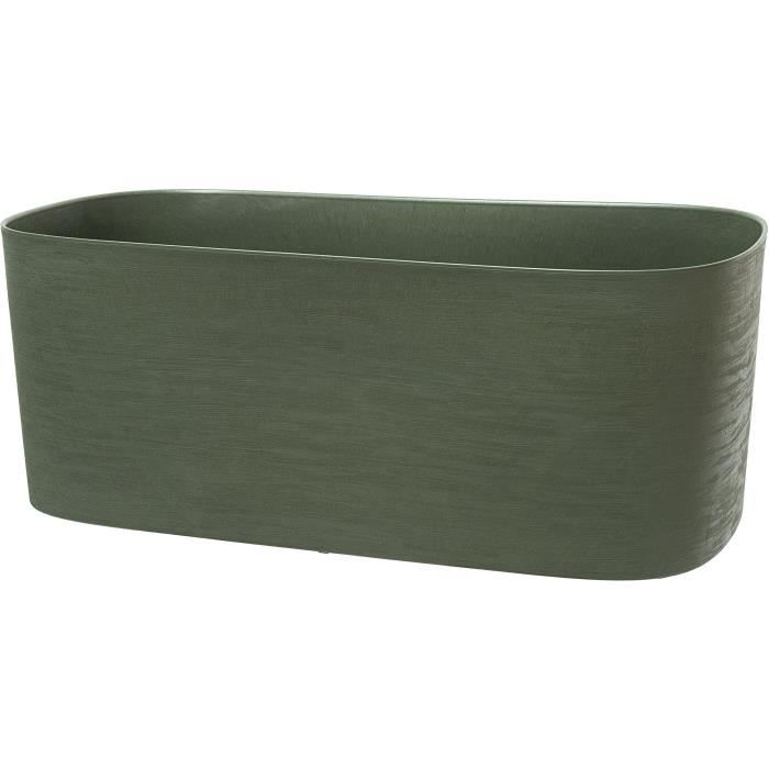 GARDEN ID XL Planter with Water Reservoir - Respect - Grey-green 80 x 38 cm - 100% Recycled