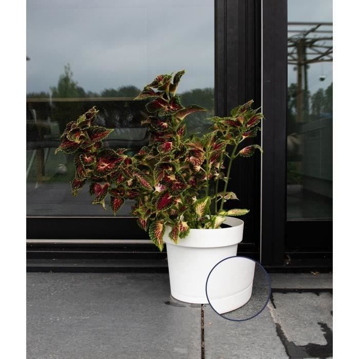 GARDEN ID Glamour Self-watering Planter 40 cm - White - Indoor/Outdoor