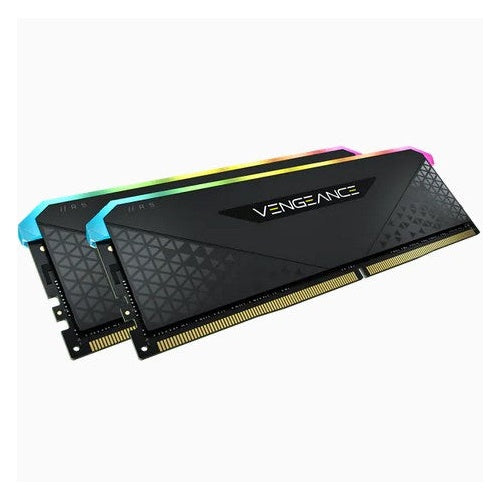 CORSAIR Vengeance RGB RS - DDR4 - Kit - 32 GB: 2 x 16 GB - DIMM 288-PIN - 3200 MHz / PC4-25600 - CL16 - 1.35 V - ungepuffert - non-ECC - Schwarz afbeelding 1