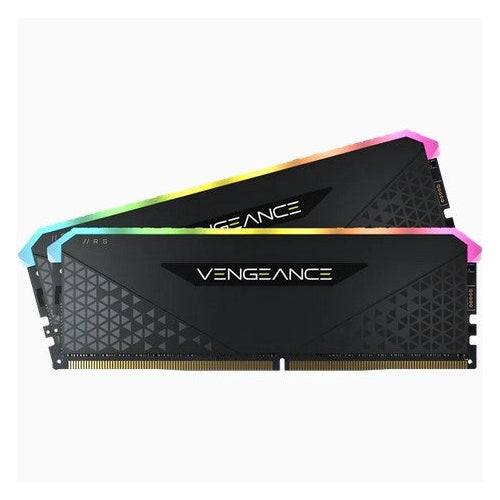 CORSAIR Vengeance RGB RS - DDR4 - Kit - 32 GB: 2 x 16 GB - DIMM 288-PIN - 3200 MHz / PC4-25600 - CL16 - 1.35 V - ungepuffert - non-ECC - Schwarz afbeelding 3