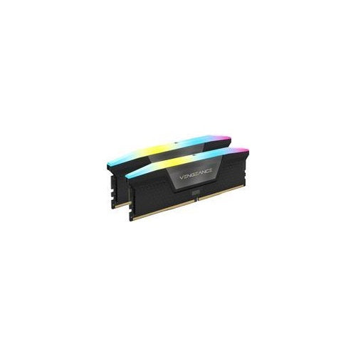CORSAIR Vengeance RGB - DDR5 - Kit - 32GB: 2 x 16GB - DIMM 288-PIN - 6000 MHz / PC5-48000 - CL36 - Schwarz (CMH32GX5M2E6000C36) afbeelding 1