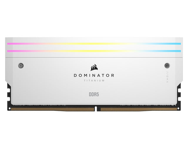 CORSAIR Dominator Titanium RGB - DDR5 - Kit - 32GB: 2 x 16GB - DIMM 288-PIN - 6000 MHz / PC5-48000 - CL30 - white (CMP32GX5M2B6000C30W) afbeelding 1