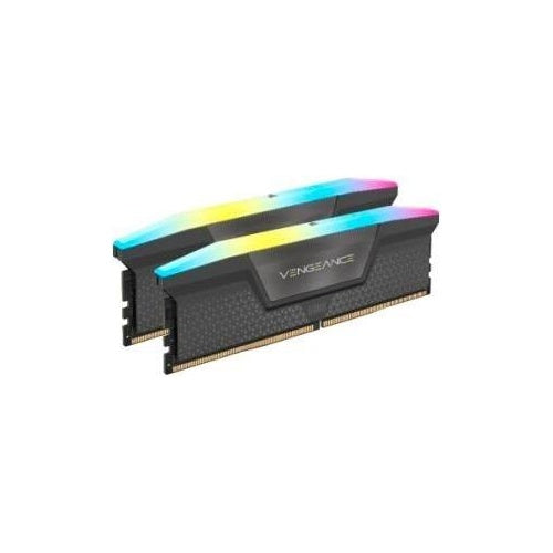 CORSAIR Vengeance RGB - DDR5 - Kit - 32GB: 2 x 16GB - DIMM 288-PIN - 3000 MHz / PC5-48000 - CL36 - Grau (CMH32GX5M2E6000Z36) afbeelding 1