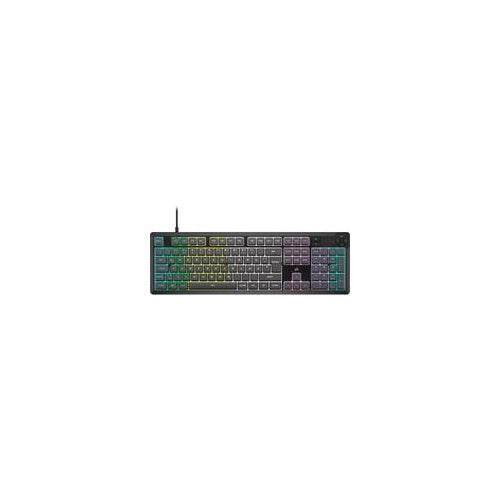 CORSAIR K55 CORE RGB - Tastatur - 100% - full size - hintergrundbeleuchtet - USB - QWERTZ - Deutsch - Tastenschalter: Rubberdome - Schwarz (CH-9226D65-DE) - 0840006681434 - image 1