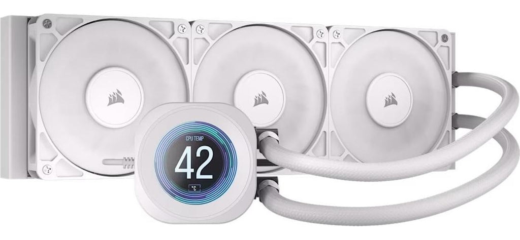 Corsair Nautilus 360 LCD Liquid CPU Cooler - White (CW-9061034-WW) afbeelding 1