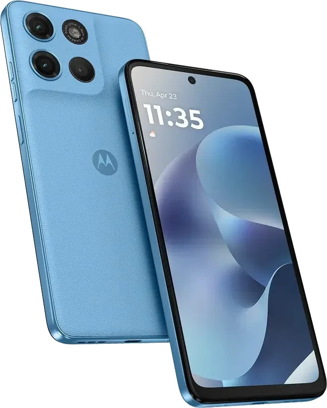 Motorola Moto g17 Smartphone (6,72" FHD+ LCD, 4 GB RAM, 128 GB, 50 MP Kamera, Alaskan Blue) - 0840493624303 - afbeelding 1