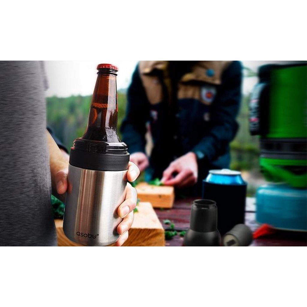 Asobu Fresh and Go Thermosbeker 0.33 L Zwart/RVS