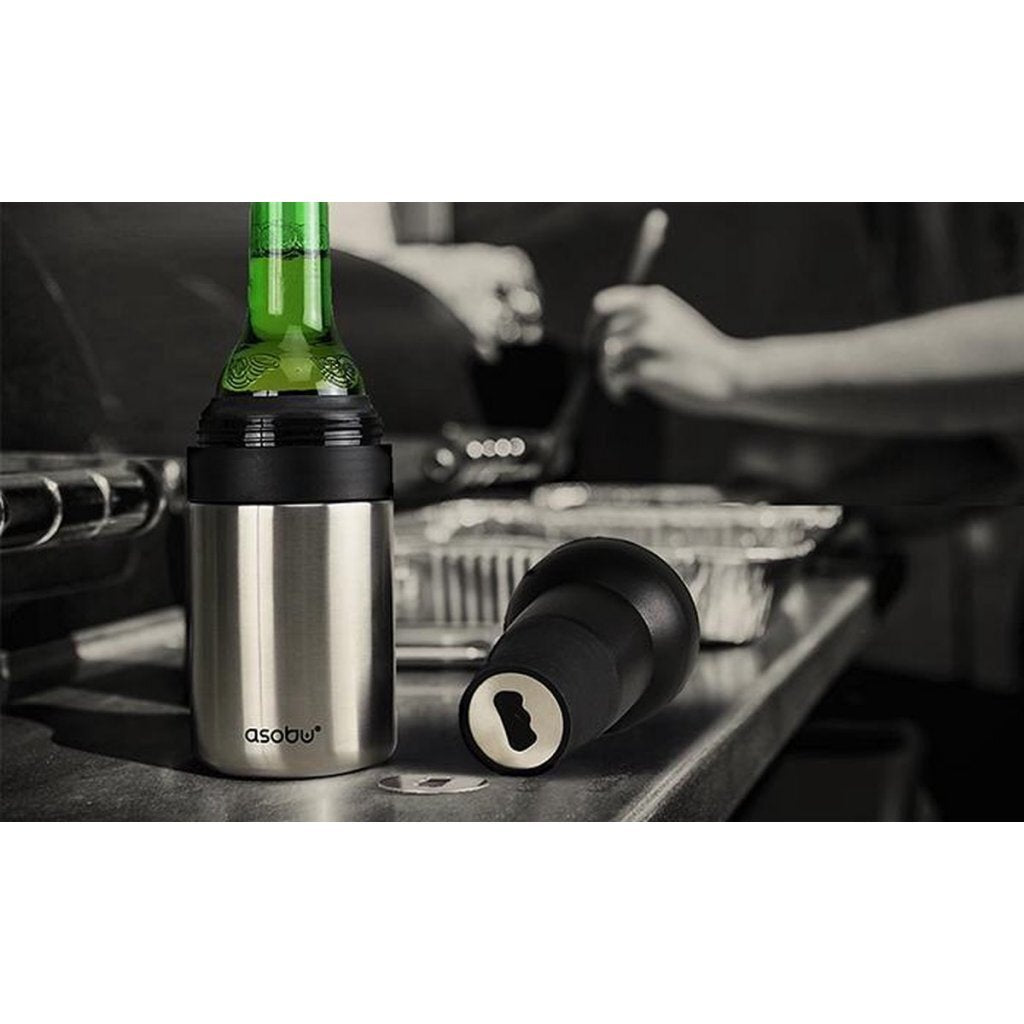 Asobu Fresh and Go Thermosbeker 0.33 L Zwart/RVS