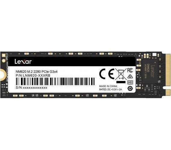 Lexar SSD NM620 512GB M.2 NVME PCIe Gen 3 (LNM620X512G-RNNN) afbeelding 1