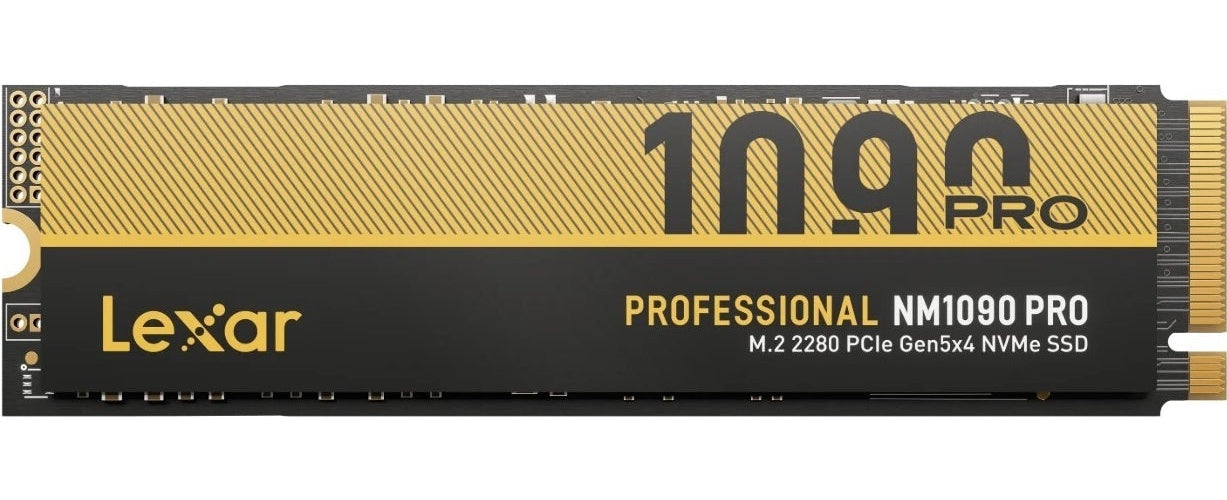 Lexar SSD 1TB NM1090 Pro M.2 2280 NVMe PCIe 5.0 intern retail (LNM109P001T-RNNNG) afbeelding 1