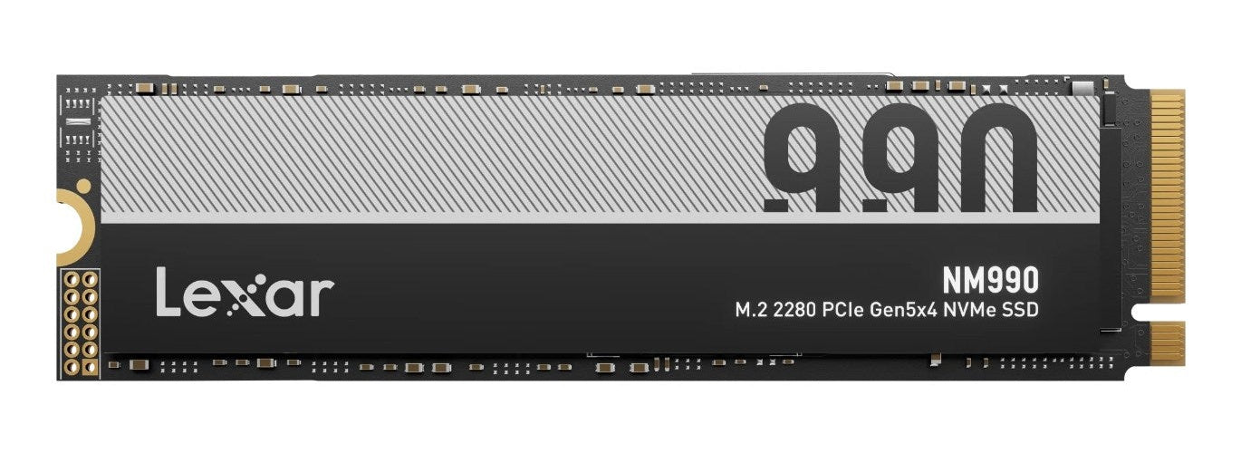 Lexar NM990 SSD 1TB M.2 2280 PCIe Gen5 NVMe Internes Solid-State-Module (LNM990X001T-RNNNG) afbeelding 1