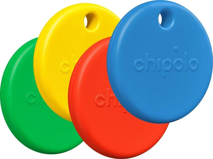 Chipolo POP 4er Pack Tracking Tags für Apple Find My (Rot, Blau, Gelb, Grün) - 0850047123787 - afbeelding 1
