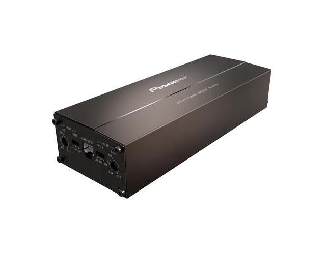 Pioneer GM-DX104 ultrakompakter Class-D 4-Kanal-Verstärker (Hi-Res Audio, 400 W), brückbar, kompatibel mit OEM-Radios und Elektrofahrzeugen, kompakte Installation im Armaturenbrett (GM-DX104) afbeelding 1