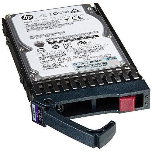 Hewlett Packard Enterprise HPE Dual Port Enterprise - Festplatte - 450GB - Hot-Swap - 2.5" SFF (6,4 cm SFF) - SAS 6Gb/s - 10000 U/min (581284-B21) afbeelding 1