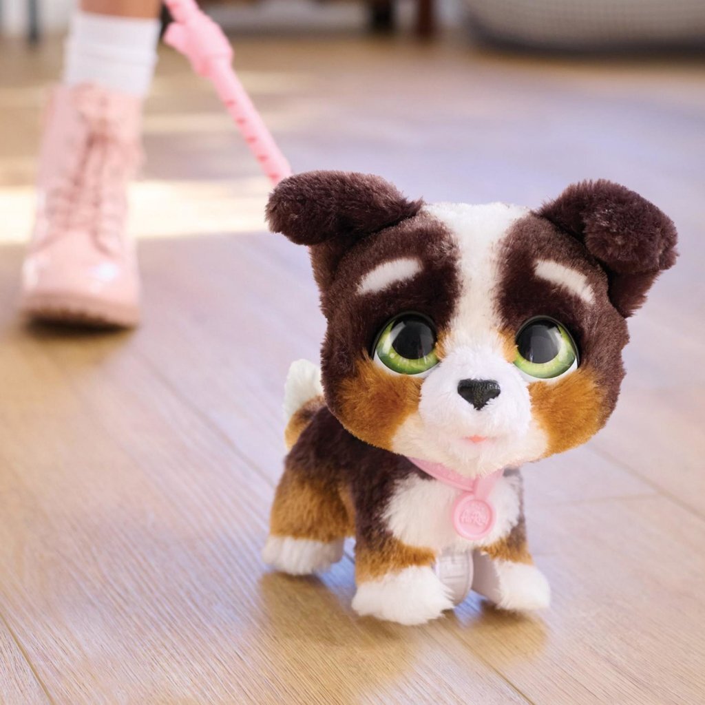 FurReal Friends Walk A Lots Bernedoodle Interactive Plush Toy
