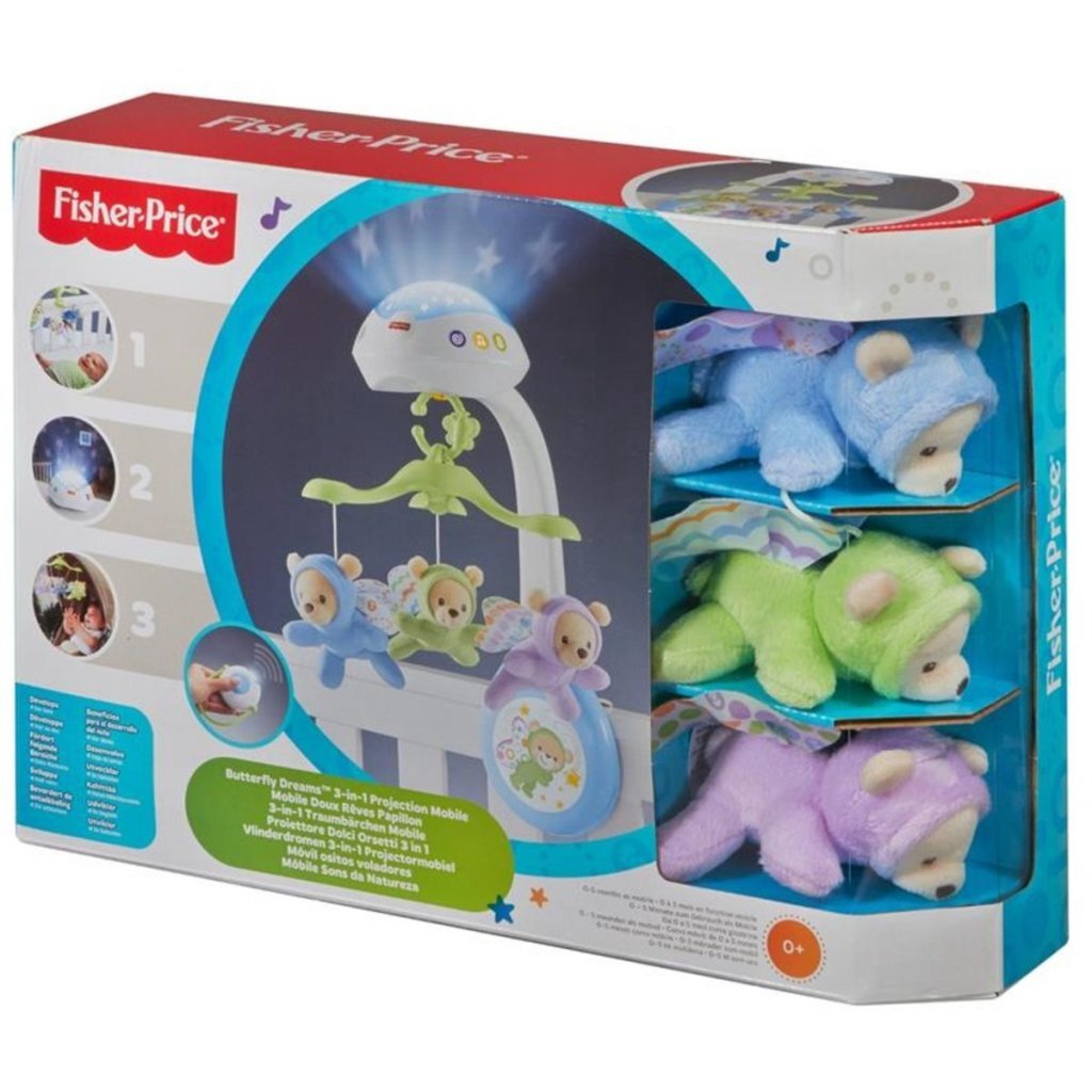 Fisher Price Butterfly Dreams 3-in-1 Projector Mobile with Sound