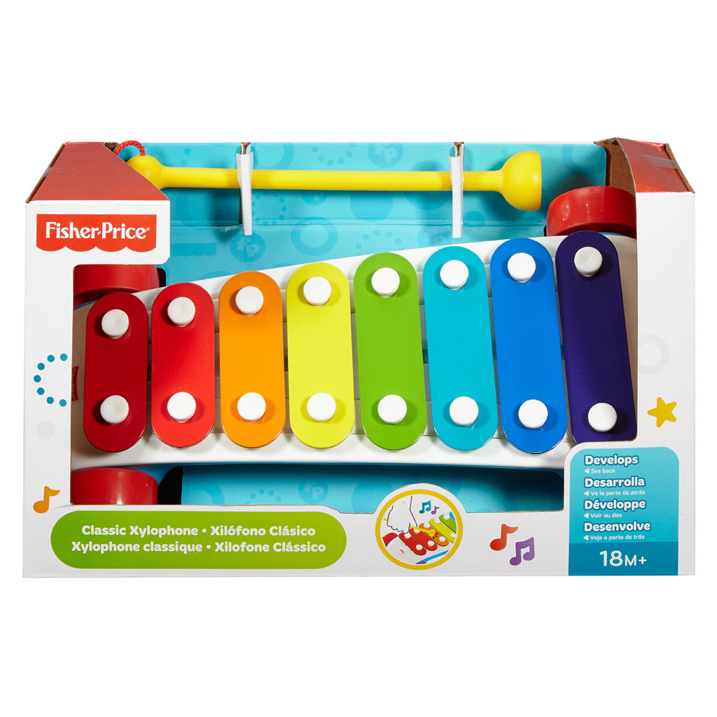 Fisher Price Classic Pull-Along Xylophone with 8 Colorful Keys