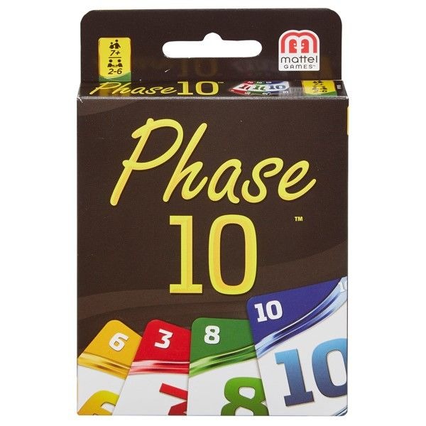 Mattel Phase 10 Card Game - 108 Cards for 2 to 6 Players Age 7+