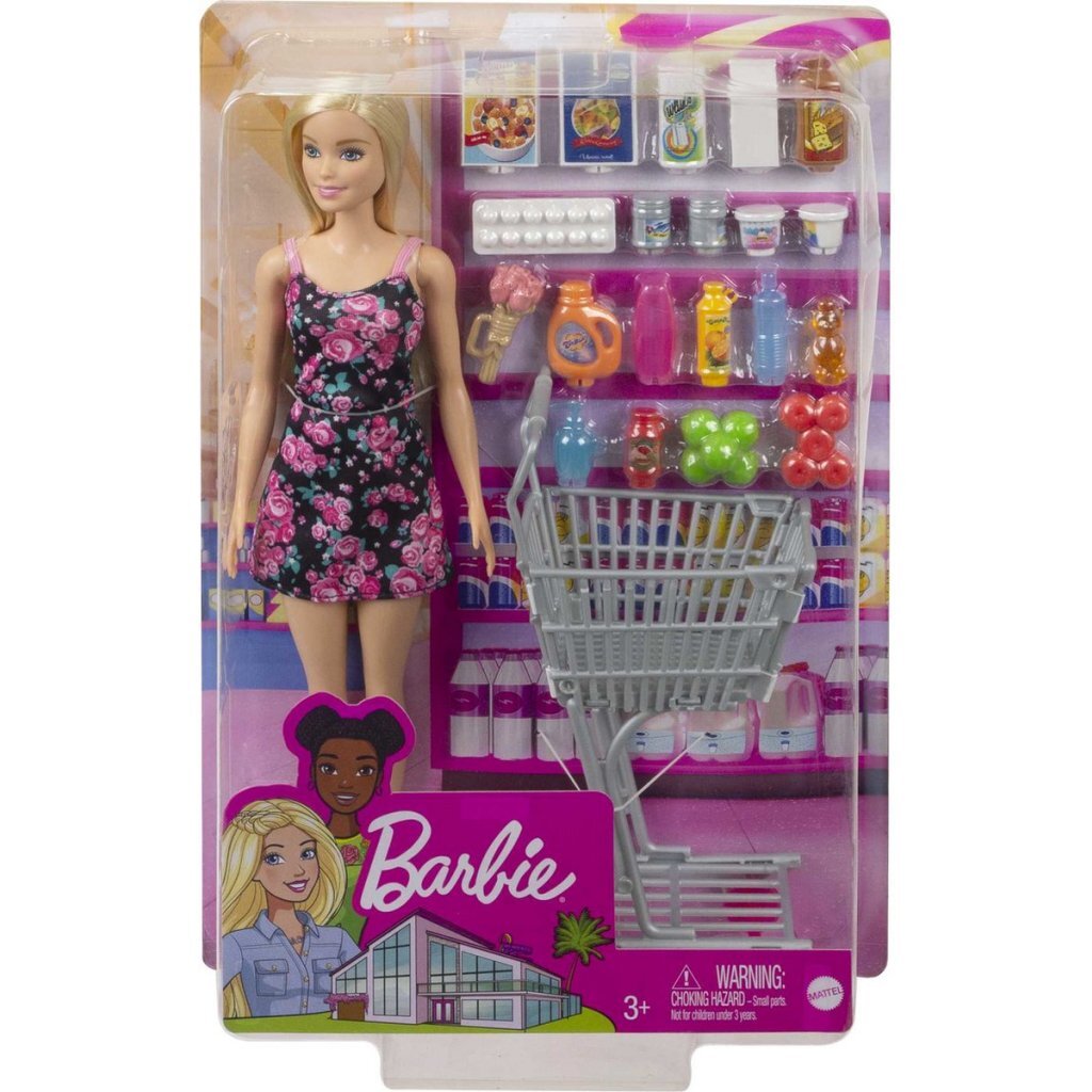 Barbie → Doll with Shopping Cart → Blonde Hair, Blue Eyes → Summer Ready