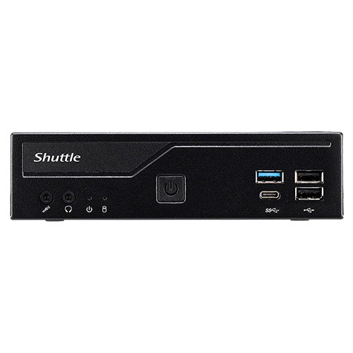 Shuttle XPC slim DH610 - Barebone - Slim-PC - LGA1700-Sockel - Intel H610 - keine CPU - RAM 0GB - GigE, 2,5 GigE - Schwarz (DH610) afbeelding 1