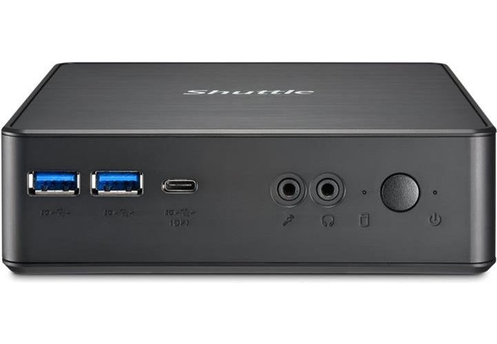 Shuttle XPC nano NC40U5 - Barebone - Mini-PC - 1 x Core i5 1235U / 1,3 GHz - RAM 0GB - UHD Graphics 620 - 1GbE - black (NC40U5) afbeelding 1