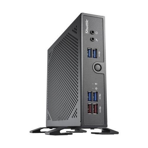 Shuttle XPC slim DS50U - Barebone - Slim-PC - LGA1700-Sockel - 1 x Celeron 7305 / 1,1 GHz - RAM 0GB - UHD Graphics - 1GbE, 2,5GbE - Schwarz (DS50U) afbeelding 1