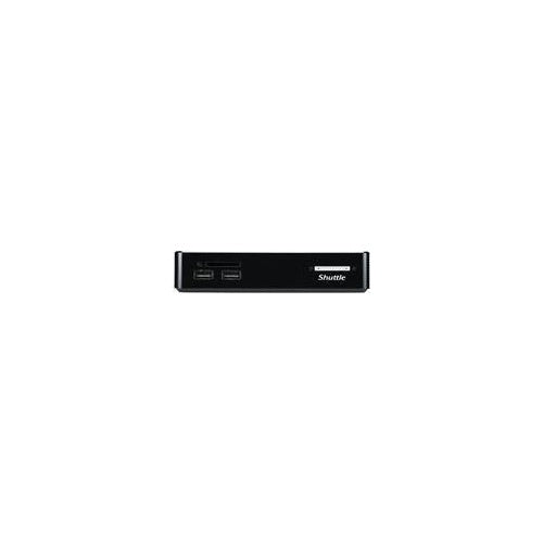 Shuttle XPC nano NS02EV2 - Android-PC - Mini-PC - 1 RK3368 / 1.5 GHz - RAM 2 GB - Flash - eMMC 16 GB - PowerVR SGX6110 - GigE - WLAN: 802.11b/g/n/ac, Bluetooth 5.0 - Android 8.1 (Oreo) - Monitor: keiner - Schwarz afbeelding 1