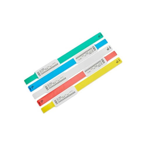 Zebra Z-Band UltraSoft - Kunststoff - permanenter Gummiklebstoff - Blau - 25 x 152 mm 1800 Stck. (6 Rolle(n) x 300) Kleinkind-Armband (10015358-BK) afbeelding 1