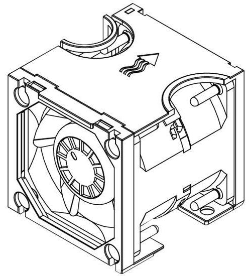 Lenovo ThinkSystem V3 2U Performance Fan Option Kit (4F17A82884) afbeelding 1