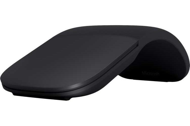 Microsoft Surface Arc Maus - Maus - optisch - 2 Tasten - kabellos - Bluetooth 4.1 - Schwarz - kommerziell - für Surface Pro 7 afbeelding 1