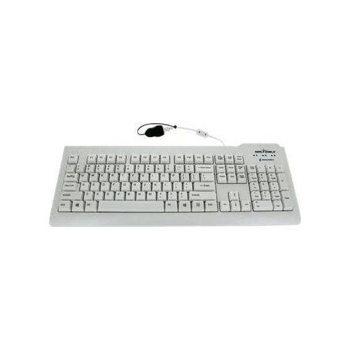 Seal Shielt Silver Seal Tastatur USB SSWKSV208DE weiss 100 Prozent wasserdicht und staubdicht spühlmaschienentauglich (18.02.2801) afbeelding 1