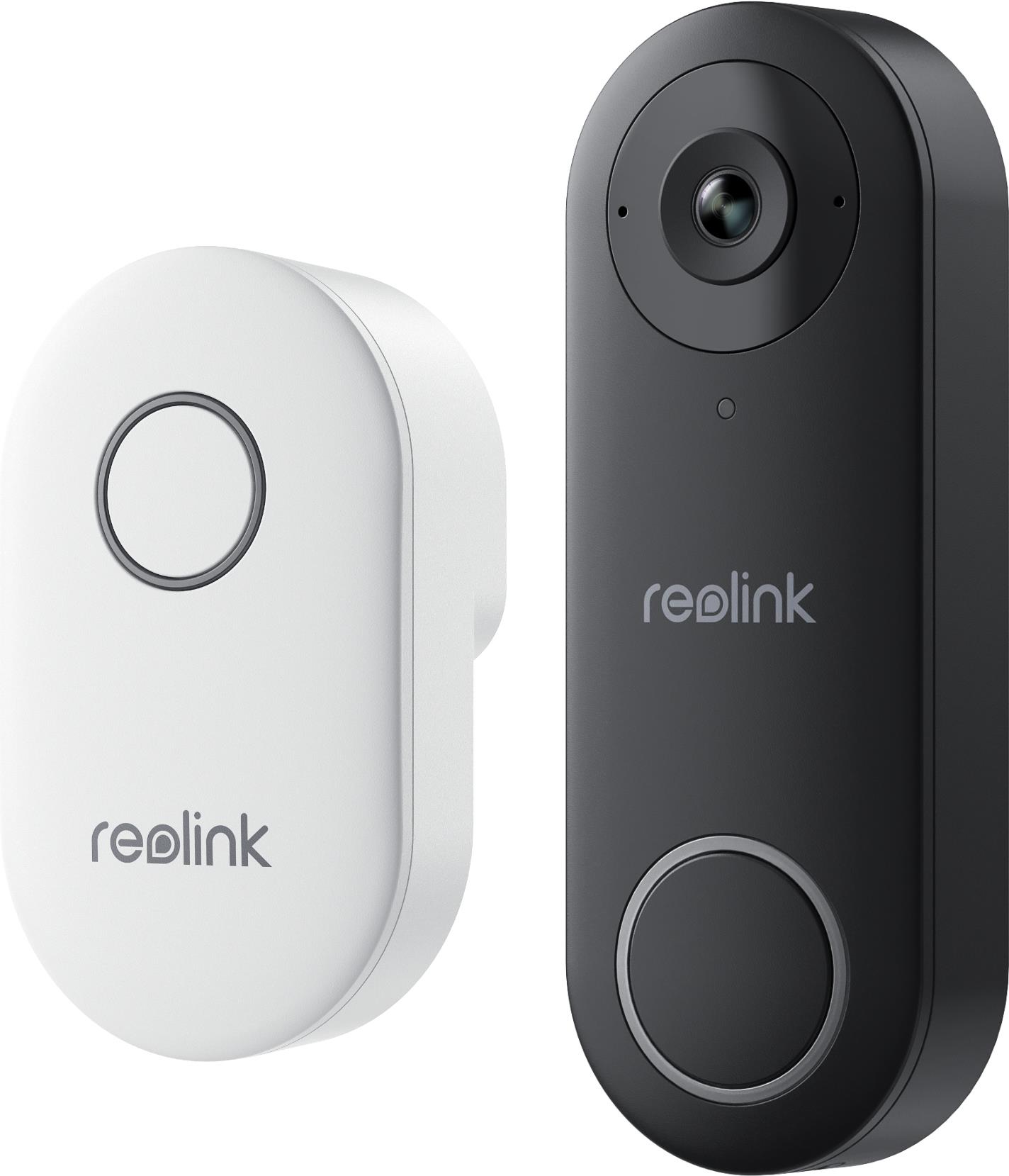Reolink - D340W - Black - White - IP65 - Wall Mounted - 2-Way - MicroSD - 256GB - VDB2K02W