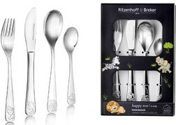 Ritzenhoff & Breker Children's Cutlery "HAPPY ZOO", 4-Piece Set - 812701