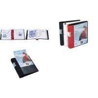 WEDO ERGOGRIP Präsentations-Ordner, 56 mm, black-red Vorderdeckel: black, Rückendeckel: red, DIN A4, Füllhöhe: (58 18002)