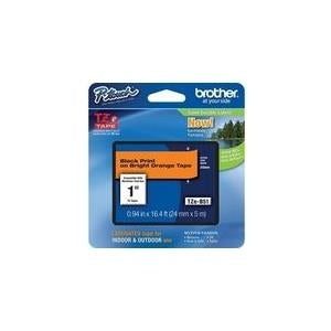 Brother TZe B51 - Laminiertes Band - Schwarz auf fluoreszierendem Orange - Rolle (2,4 cm x 5 m) - 1 Rolle(n) (TZEB51)