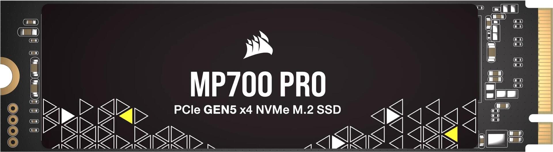 CORSAIR MP700 PRO - SSD - 2TB - Internal - M.2 2280 - PCI Express 5.0 x4 (NVMe) - 256-Bit AES 256-Bit-AES