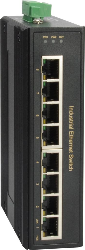 LevelOne 8-Port Gigabit PoE Industrial Switch 3357629 200W