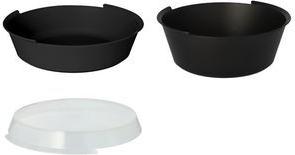 Papstar Circulware Reusable Bowl - Round - 800 ml - Black - Polypropylene