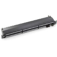 EQUIP 24-Port Cat.6A Patch Panel Black 326624