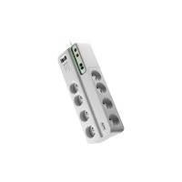 APC SurgeArrest Performance - Überspannungsschutz - Wechselstrom 230 V - 2300 Watt - Ausgangsanschlüsse: 8 - 3,0m Schnur - Belgien, Frankreich - weiß (PMF83VT-FR)