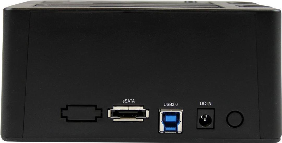 StarTech.com USB 3.0/eSATA Dual SATA Hard Drive Dock - Black (SDOCK2U33EB) 6Gb/s USB3.0