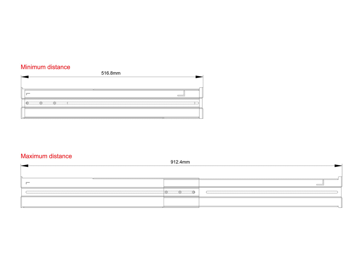 Conceptronic RRK02 Rackmount Rail Kit 2U
